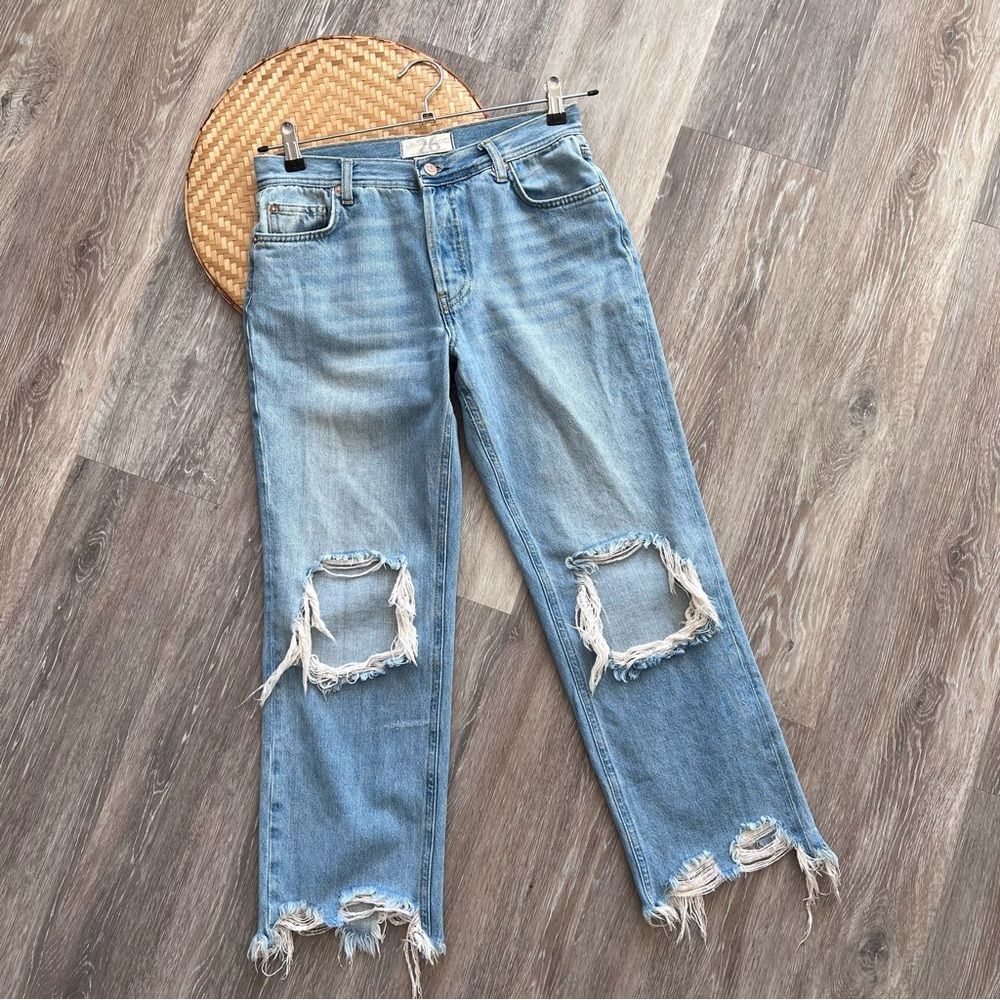 Free people Maggie straight distressed jeans - Picture 3 of 9